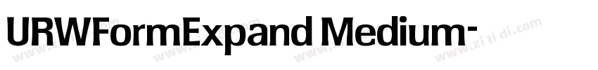 URWFormExpand Medium字体转换